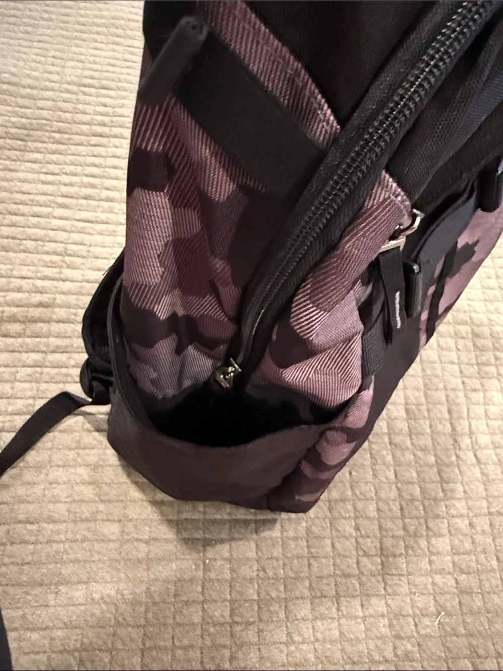 Adidas Youth Black Triple Stripe Baseball/Softball Bat Pack Grey Digital Camo